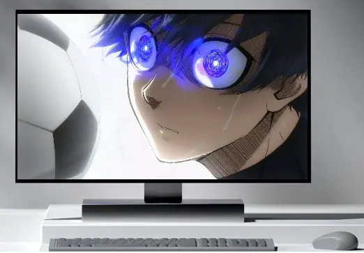 Anime 2  Blue Rock Desktop wallpaper. Download at highest quality. 